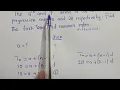 Arithmetic progression find the first term and common ratio