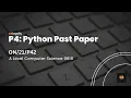 A Level Computer Science 9618 P42 Python P4 Past Paper Practice CSimplify
