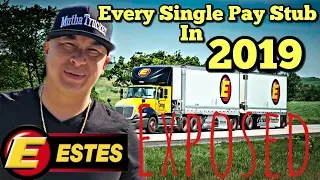 Estes Truck Driver Exposes 1 Year Worth Of Paystubs