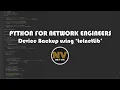 Working with the telnetLib PYTHON FOR NETWORK ENGINEERS NetVik
