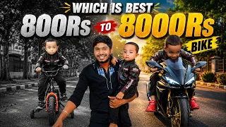 We Tested ₹800 to ₹8,000 Bikes… Nirav Was SHOCKED! 🚲😱