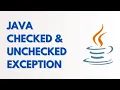 Checked and Unchecked Exception Java what is unchecked exception in java Unchecked exception