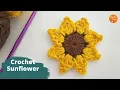 Crochet Sunflower Pattern for Beginners Simple Easy Crochet Flower tutorial