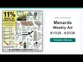Menards Weekly Ad 26 - 26 Best Deals