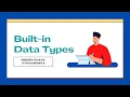 Learn Python In Tamil - Built in Datatypes