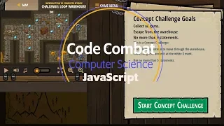 CodeCombat - Loop Warehouse Concept Challenge JavaScript Tutorial with Solution
