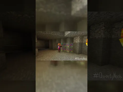 SAVING THE SECRET VILLAGER FROM A DEEP CAVE! 😭🚨 #shorts