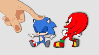 Chibi Sonic Knuckles VS Finger Challenge Parody 02 @ToonsiteEnglishChibi