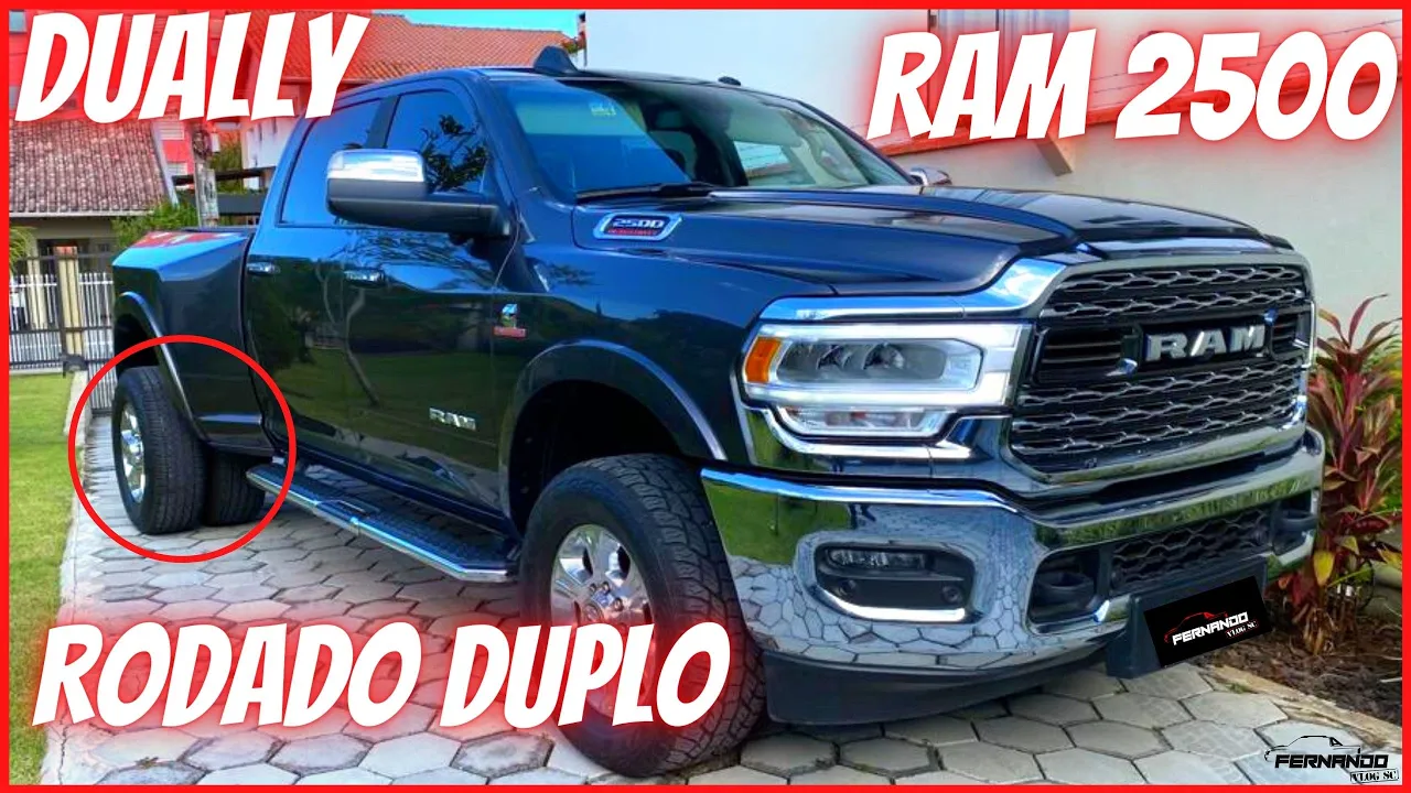 "RAM 2500 DUALLY COM RODADO DUPLO" ELE TRANSFORMOU A RAM 2500 4X4 LARAMIE #ram #dually