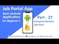 Job Portal App - Part 27 Complete Retrieve Job-Post