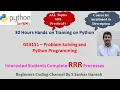 Hands on Training on Python Demonstrations GE3151 Problem Solving Python Programming Tamil