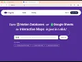 Turn Notion Databases into Interactive Maps with MapOn ai