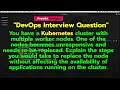 Kubernetes scenario Questions Answers