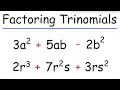 How To Factor Trinomials with Two Variables - Algebra