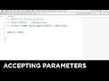 Accepting parameters - Swift in Sixty Seconds