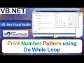 P23b Windows Application to Print Number Pattern using Do While Loop Net