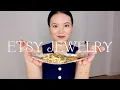 BEST ETSY JEWELRY Etsy jewelry collection affordable dainty gold jewelry VCF dupe Etsy shops