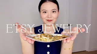 BEST ETSY JEWELRY Etsy jewelry collection affordable dainty gold jewelry VCF dupe Etsy shops