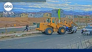 Nevada construction worker accused of ramming police vehicles with front loader