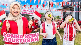 MAKAN KERUPUK 😱 Bunda Leika Lexie Ikut Lomba Agustusan