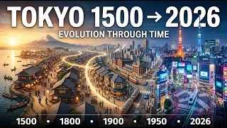 Tokyo Evolution 1500 to 2026 1100 Years of Transformation Through Time
