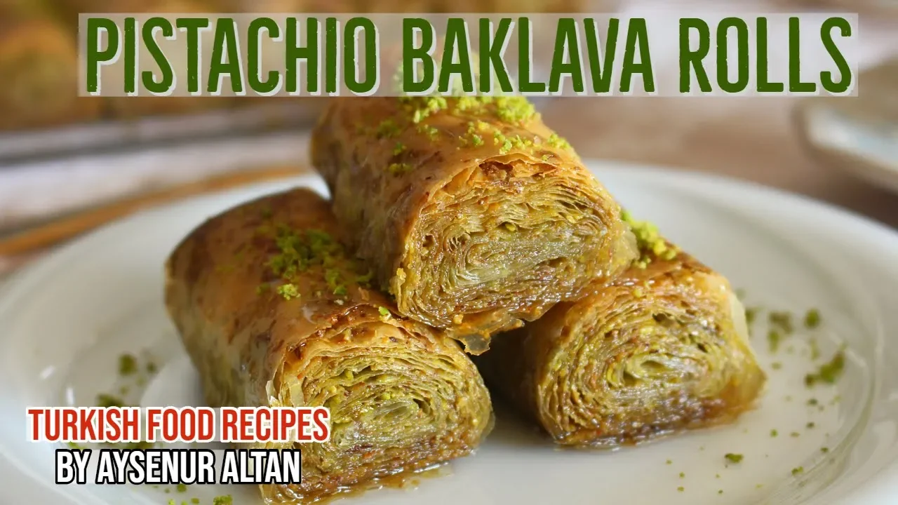 Easy Turkish Pistachio Baklava Rolls With Phyllo