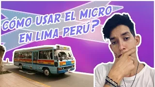 The best app for using a minibus or bus in Lima Peru Damian Rojas