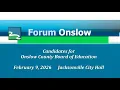Forum Onslow - Board of Education Candidates