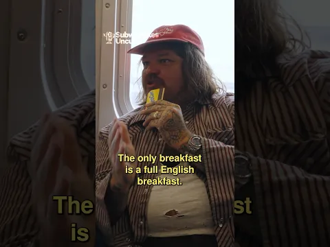 The only breakfast is a full English breakfast!! @mattymatheson #subwaytakes #interview
