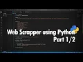 Learn Web scraping Using python ATC Anything part 1