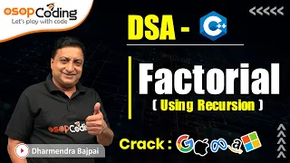 Factorial using Recursion Complexity Analysis of Recursive Function DSA - C