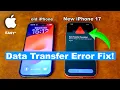iPhone 17 Pro Setup Error Data Transfer Cancelled SOLVED