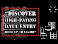Discover High-Paying Data Entry Jobs Up To