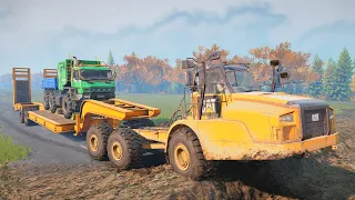 SnowRunner Mod Truck | Surviving The Most Dangerous Mud Road | Skill Gameplay #273