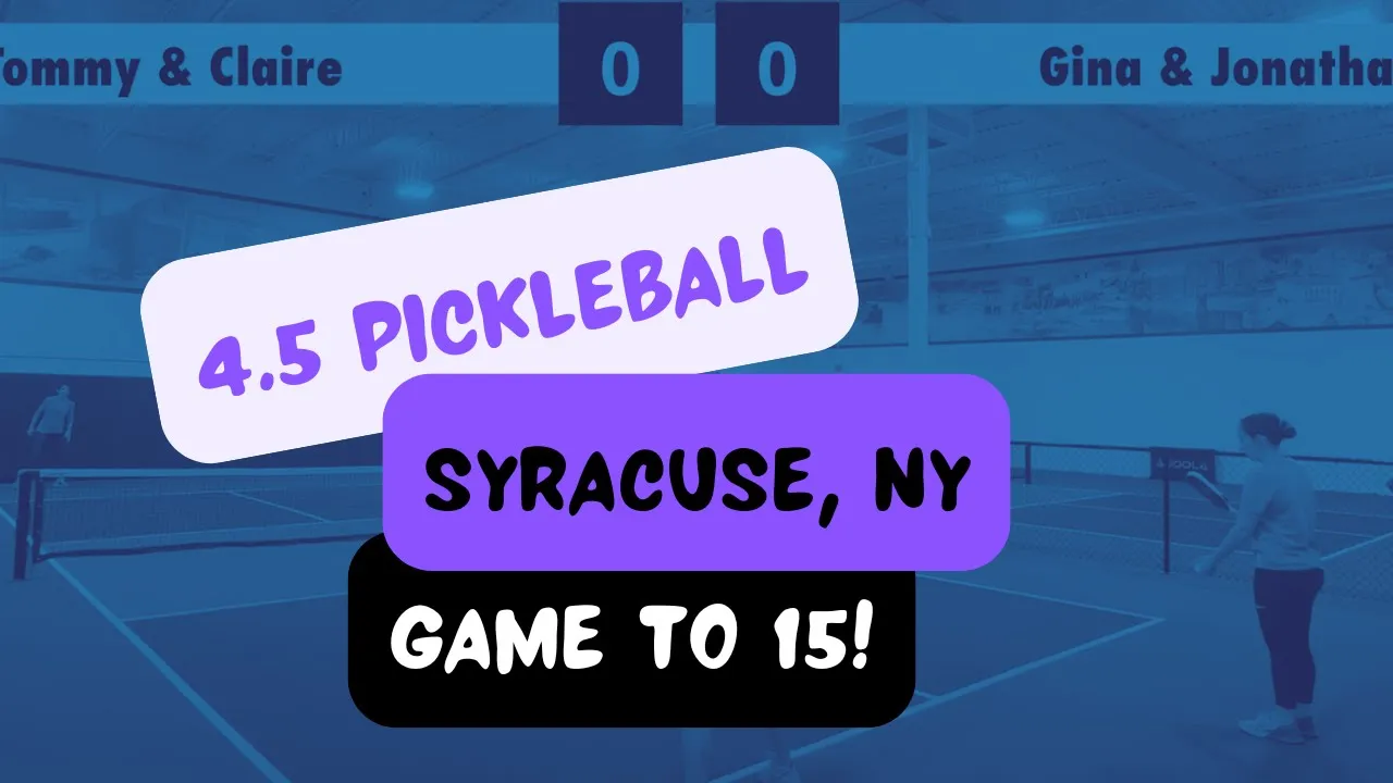 4.5 Pickleball Game To 15! Syracuse NY - Erie Canal Pickleball