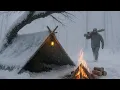 Download Lagu Trapped in a -21°C Blizzard with Only a Fire | Extreme Winter Survival Alone