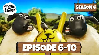 Shaun the Sheep Season 4 Episode 6-10 | Back to School 🔔🚌