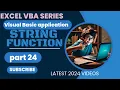 Mastering VBA Part 24 String Functions In VBA In Hindi
