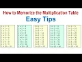How to Memorize the Multiplication Table