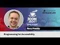 Programming for Accessibility Rory Preddy EN