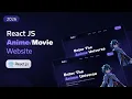 Build a Anime Movie Website in React Js Fast Code