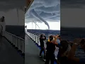 Download Lagu waterspout tornado in thunderstorm 😱caught in camera #storm​ #hurricane​ #ship​ #northsea #trending