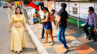 they didn t notice this see what this lady did at bus stop