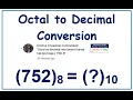 Octal to Decimal Number conversion In Hindi - 2021-5 How to Change Octal to Decimal