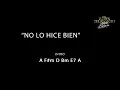 No lo hice bien Los Plebes del Rancho (letra y acordes)