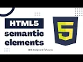 HTML5 semantic html tutorial for beginners Web development full course in bangla