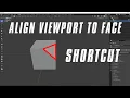 How to Align Viewport to Face in Blender