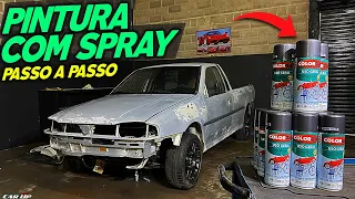 PINTAMOS O CARRO INTEIRO COM SPRAY - PROJETO SAVEIRO