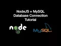NodeJS MySQL Database Connection Tutorial