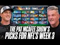 The Pat McAfee Show Picks Predicts Every Game For NFL s 2025 Week 3 Weekend